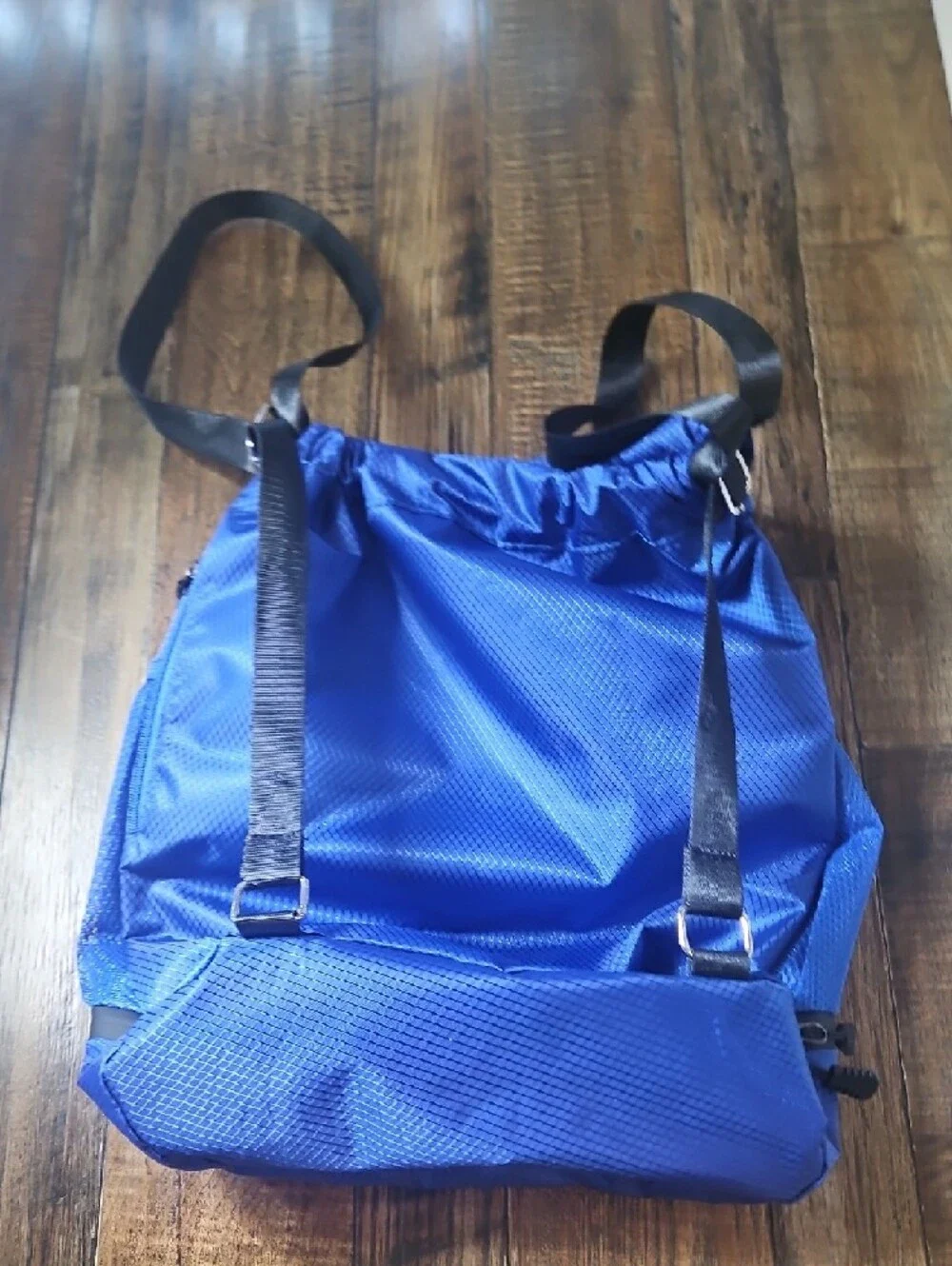 Blue Drawstring Sports Backpack - Unbranded